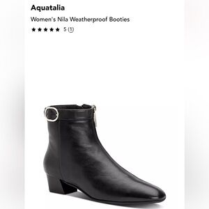 AQUATALIA Nila Leather Ankle Boots size 7.5